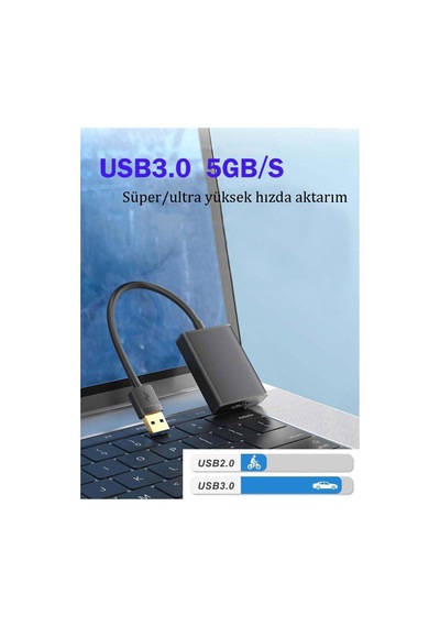 Hd08 Usb 3.0 5gbps To Hdmı Dönüştürücü Adaptör 1080p Fullhd Aynalama Ve Genişletme Modu