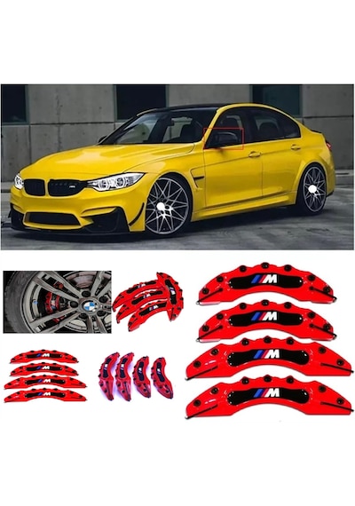 Bmw F36///m Kırmızı 17-18-19-20 Janta Uyumlu 4.lü Kaliper Kapagı