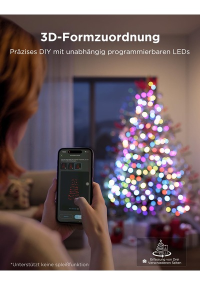 Govee Noel Işıltılı Dize Işıklar, İç Mekan Noel Peri Işıkları, 250 Led'li 20m Rgbwıc Işıklar, Noel Süslemeleri İçin 140+ Dinamik Sahne Modu, Alexa İle App Kontrolü Siyah Govee Noel Işıltılı Dize Işıklar, İç Mekan Noel Peri Işıkları, 250 Led'li 20m Rgbwıc Işıklar, Noel Süslemeleri İçin 140+ Dinamik Sahne Modu, Alexa İle App Kontrolü Siyah