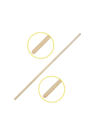 Ahşap Sap Gürgen Vidalı Lüks 120 Cm
