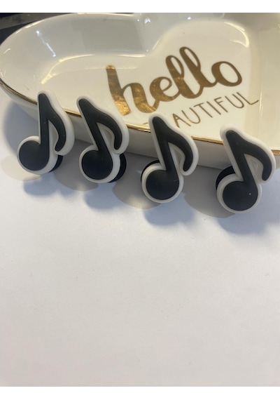 Nota Müzik Terlik Süsü Terlik Crocks Jibbitz 4 Lü Set