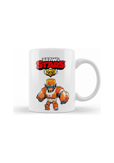 Brawl Stars Mecha Bo Kupa Bardak Porselen No28049 Karışık