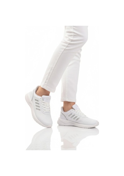 Walkway Beyaz Bağcıklı Hafif Esnek Unisex Spor Ayakkabı Nereus G Beyaz