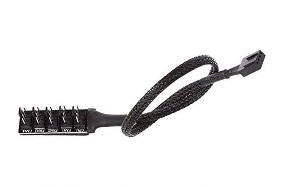 4353 4 Port Fan Çoklayıcı Y Pwm Splitter 4 Pin Cpu 12v Switch Power Güç Ide Çoğaltıcı Molex Kablosu