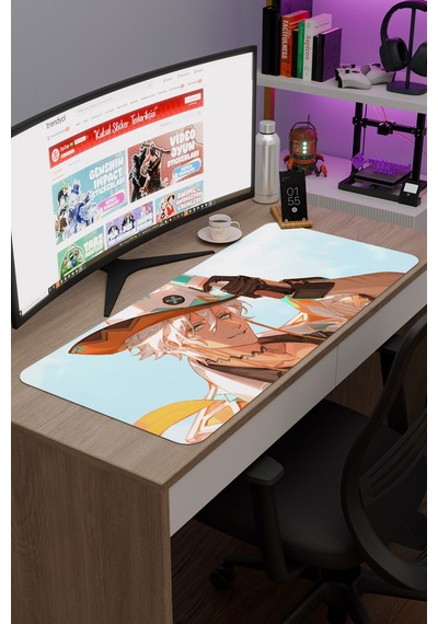 Ifa Genshin Impact Anime Oyuncu V3 - 90x40 Xxl Gaming Mouse Pad Fare Altlığı