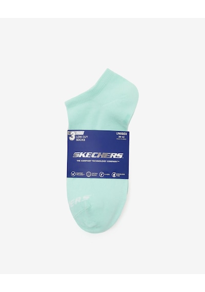 Skechers 3'lü Paket Essential Bilekli Çorap Unisex Yeşil-pembe-gri Çorap S2520315-3706 Çok Renkli