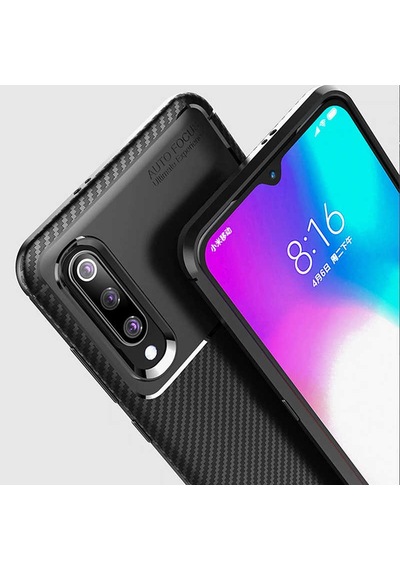 Xiaomi Mi 9 Lite Kılıf Zore Negro Silikon Kapak Lacivert
