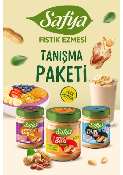 Nutty More Fındık Ezmesi & Safya Fıstık Ezmesi Kids Tanışma Paketi