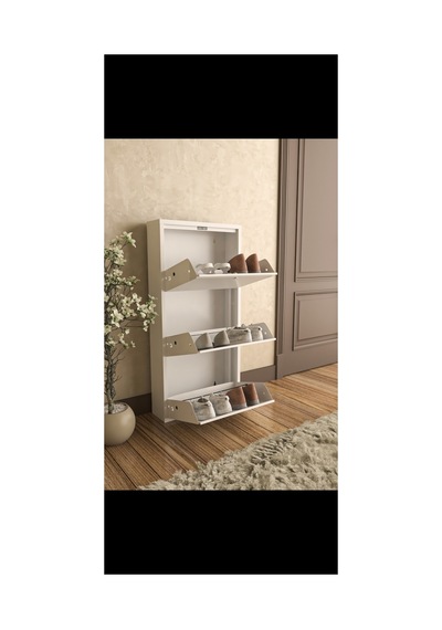 İdeal Home 3 Lü Metal Ayakkabılık Beyaz İdeal Home 3 Lü Metal Ayakkabılık Beyaz