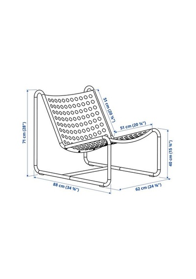 Ikea Skogsön Tekli Bahçe Koltuğu, Açık Gri