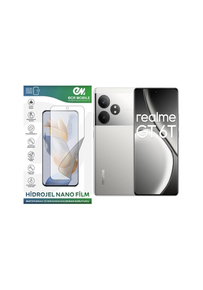 Realme Gt 6t İle Uyumlu Hidrojel Nano Ekran Koruyucu Film Mat Tempered Cam Değildir