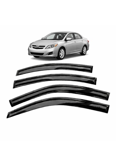 Toyota Corolla 2007-2012 Slim Cam Rüzgarlığı 4 Parça