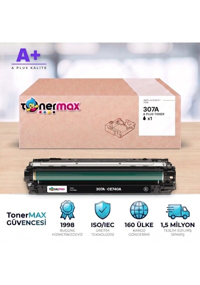 Hp 307a Ce740a Siyah Uyumlu Toner A Plus / Color Laserjet Cp5225 / Cp5225n / Cp5225dn