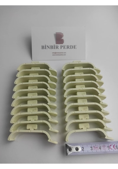 Binbirperde Zebra Perde Korniş Takma Aparatı Geniş 10 Adet 10 Standart