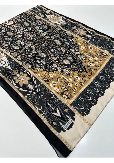 Qashka Soft Pamuklu Şal Etro Desen Lbd1522-44012 Çok Renkli