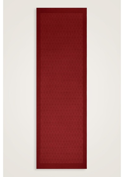 İmannooor Zincir Desen Bordo Pamuk İpek Şal 70x210