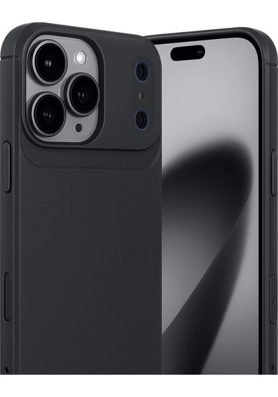 Apple, Uyumlu iPhone 17 Pro Max Auto Focus Karbon Kapak Siyah