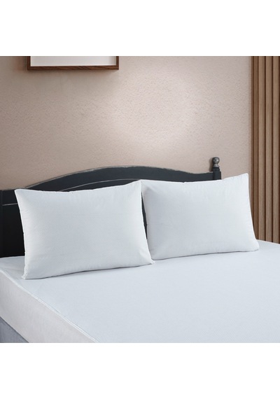 2 Adet Fermuarlı Yastık Koruyucu Alez Ter Sıvı Geçirmez 50x70cm