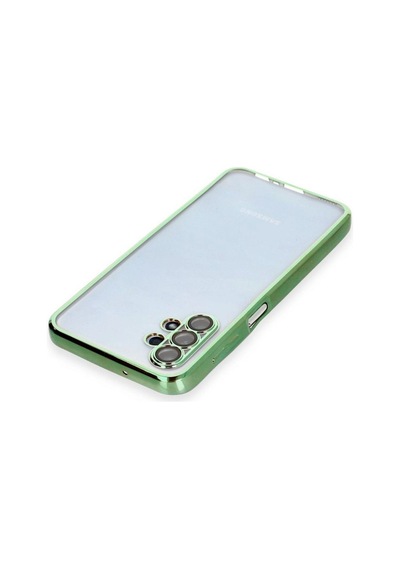 Tedar Samsung Galaxy Uyumlu A13 4g Kılıf Razer Lensli Silikon - Yeşil Najmaddin standart