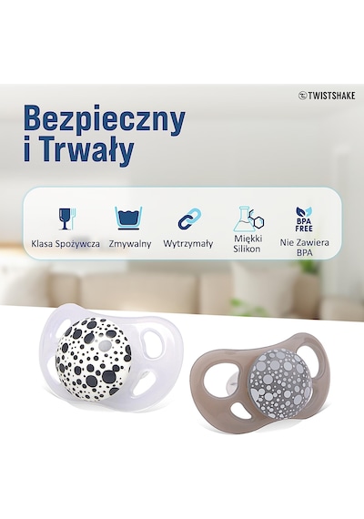 Silikon 2 Li Emzik Seti Gri Beyaz 6+ Ay