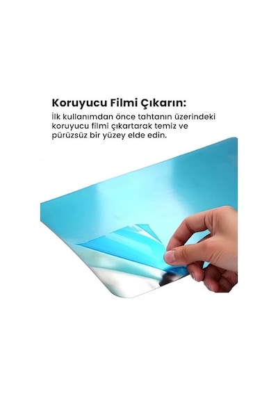 2'li Paslanmaz Çelik Kesim Panosu Seti Gümüş