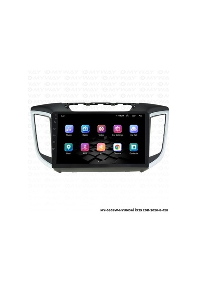 Myway Hyundai İx25 Android Multimedya Carplay Navigasyon Ekran - 8gb Ram+128 Gb Hdd - Myway