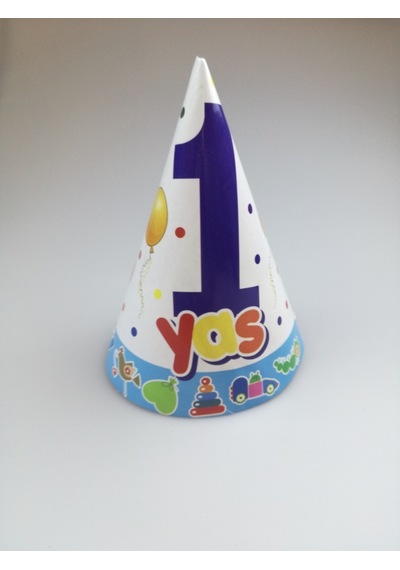 Eventpartystore 1 Yaş Külah Şapka Mavi