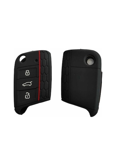 Silikon Anahtar Kılıfı Seat Skoda Vw Golf Leon Polo Ibiza Süper B Passat Tiguan Alteca Arona