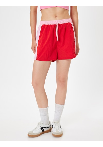 Koton Oversize Spor Şort Yüksek Bel Biyeli Beli Bağcıklı Renk Bloklu Cepli Kırmızı 4sak40057nw Kırmızı Koton Oversize Spor Şort Yüksek Bel Biyeli Beli Bağcıklı Renk Bloklu Cepli Kırmızı 4sak40057nw Kırmızı