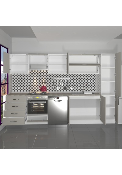 Decoraktiv Elite 325yq Ankastre Fırın Modüllü Mdf Hazır Mutfak Dolabı - Tezgah Dahil - Kumtaşı Kum Beji Decoraktiv Elite 325yq Ankastre Fırın Modüllü Mdf Hazır Mutfak Dolabı - Tezgah Dahil - Kumtaşı Kum Beji
