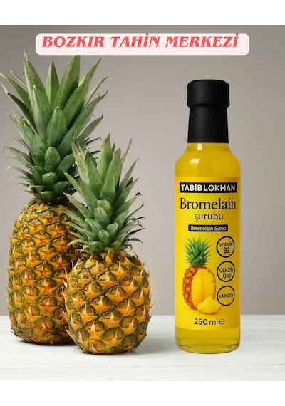 Bozkır Yöresel Bromelain Ananas İçeren  Şurubu 250 Ml Koenzim Q10 Ve L-karnitin İlaveli