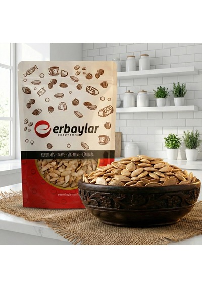 Erbaylar Kabak Çekirdeği Hanım Tırnağı Tuzlu Kavrulmuş 1 KG
