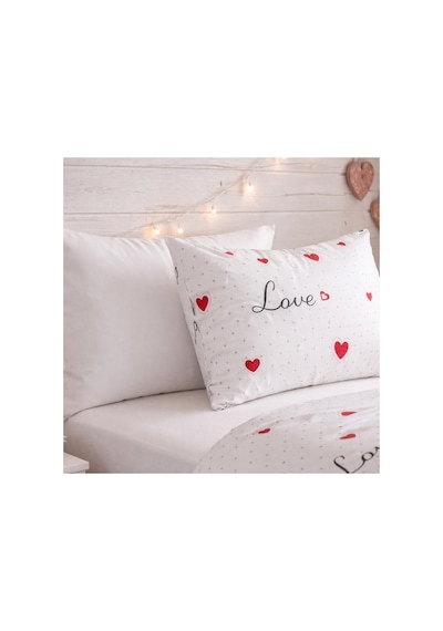 Tek Kişilik Nevresim Takımı 160x220cm 2 Yastık Kılıfı Lastikli Çarşaflı 100x200+30 Çok Renkli