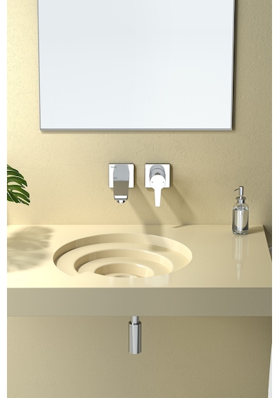Teska Liva Lavabo Bataryası-krom Krom
