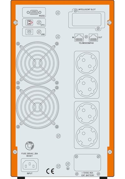 Makelsan Powerpack SE 2 KVA (4x 9 Ah) 5-10 Dk Online UPS
