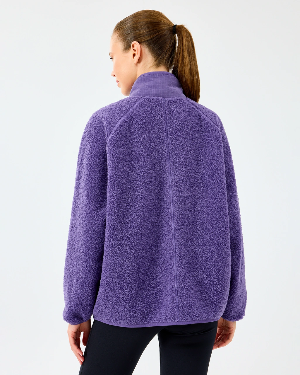 Skechers W Woven Detailed Pull Over Sherpa Kadın Mor Mont S2520218-0277 Mor