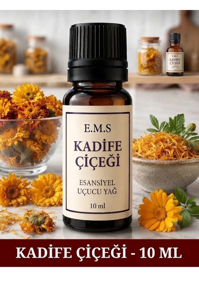 Kadife Çiçeği Esansiyel Uçucu Yağ Buhurdanlık Yağı Difüzör Esansı Oda Kokusu Esansı Mum Esansı 10 Ml. Çiçek