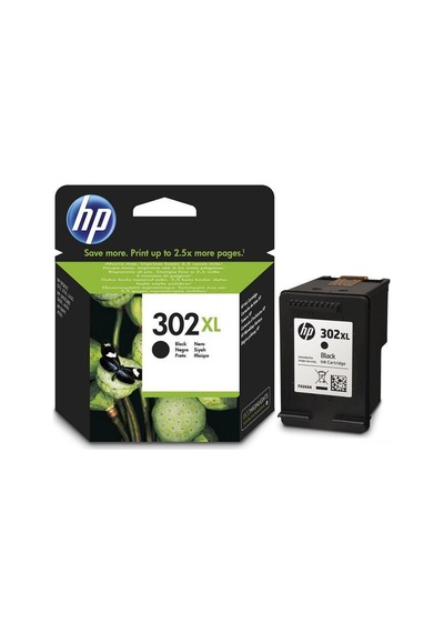 Hp Kartuş 302Xl Black Siyah F6U68Ae