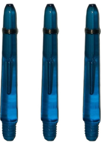 M5 Set 15 Adet 35mm Şeffaf Mavi Polikarbon Dart Shaft-şaft