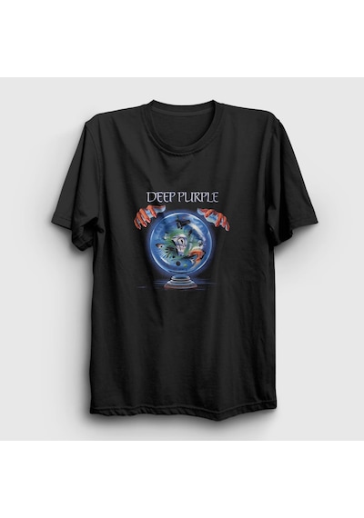 Presmono Unisex Slaves And Masters Deep Purple T-shirt Siyah