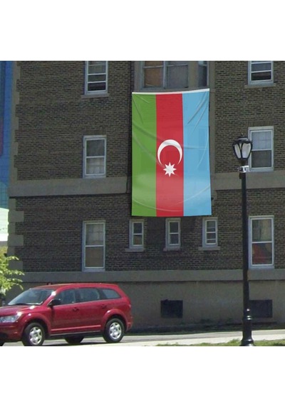 Azerbaycan Cumhuriyeti Bayrağı -300x450cm Raşel Kumaş Bayrak 1