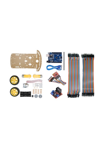 Çizgi İzleyen Robot Kiti - 18650 Pil Yuvalı Set 2wd + Arduino + Motor Sürücü + 4 Kanal Sensör