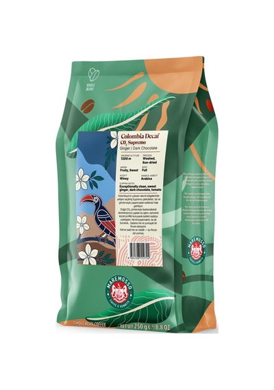 Colombia Decaf Co2 Supremo Yöresel Filtre Kahve 250 Gr. Çekirdek Kahve