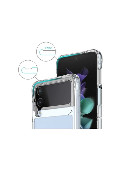 Galaxy Z Flip 4 Kilif Zore Vonn Seffaf Sert Silikon Kilif 559771673