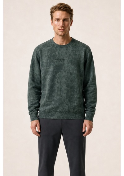 Redline Rummi Desenli Kışlık Yeni Sezon Erkek Regular Fit Sweatshirt Haki