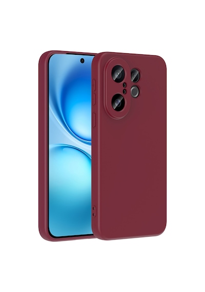 Vivo X200 Fe Kılıf Yumuşak Silikon Kamera Korumalı Lansman Pazarplus Koyu Mor