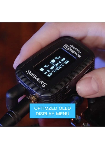 Blink500 Pro Yaka Mikrofonu Seti İçin Saramonic Blink500 Pro Kablosuz Alıcı Rx , iOS Kamera Ve Android Akıllı Telefon İle Uyumludur.