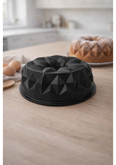 Helios Döküm Kek Kalıbı 25cm Siyah Siyah
