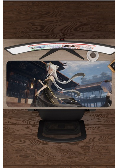 Ningguang Genshin Impact Anime Oyuncu V5 - 90x40 Xxl Gaming Mouse Pad Fare Altlığı