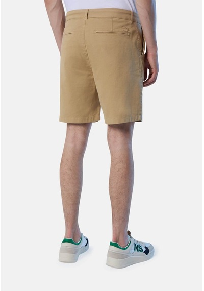 North Sails Star Regular Fit Chino Erkek Şort-33514 Açık Kahverengi